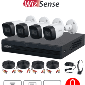 KIT 4 Cámaras 2MP Micrófono